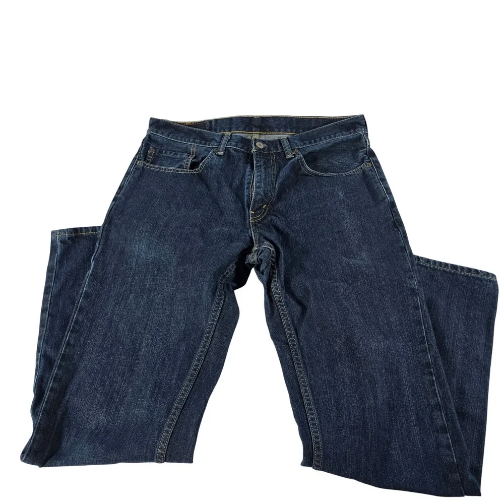Levis 559 Relaxed Straight Leg Jeans Mens 33x32 Dark Wash Blue Denim 100 Cotton